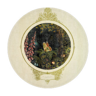 Victorian Butterfly Archiv | Runde Glas-Servierpla Schneidebrett