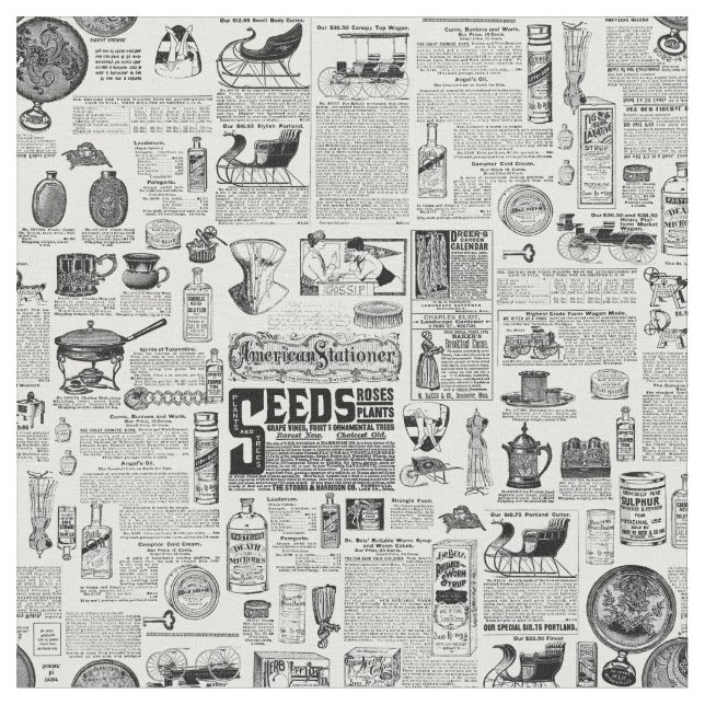 victorian catalog black white antique toile stoff (Nahaufnahme)