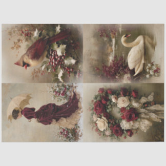 Victorian Christmas 4-in-1 Decoupage Combo Seidenpapier