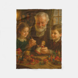 Victorian Christmas Blanket – Ornament Painting Fleecedecke