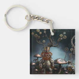 Victorian Clockwork Gummy Bear Mechanical Raven Schlüsselanhänger