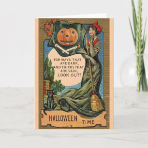 Victorian Dark Ways Vain Tricks Halloween-Karte Karte