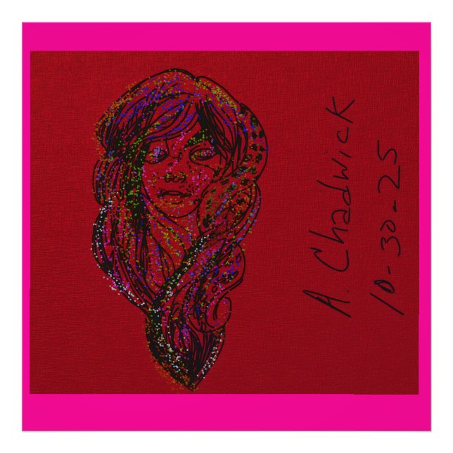 Victorian Era Dreamer Girl Fotodruck (Vorne)