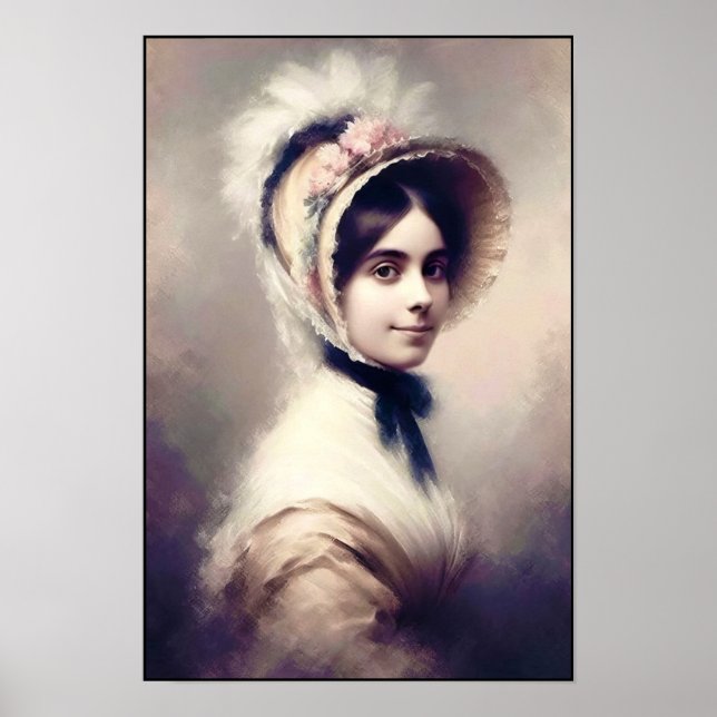 Victorian Era Grace In Studio Portrait Poster (Vorne)