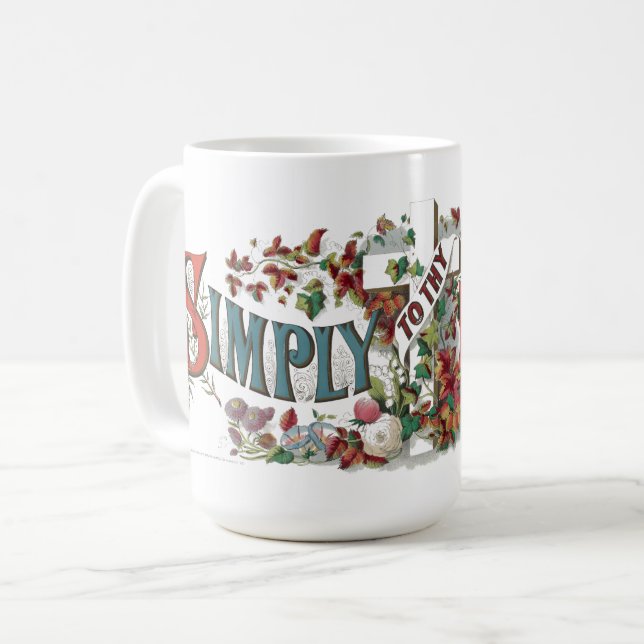 Victorian Era Simply To The (Cross) I Cling Kaffeetasse (Vorderseite Links)