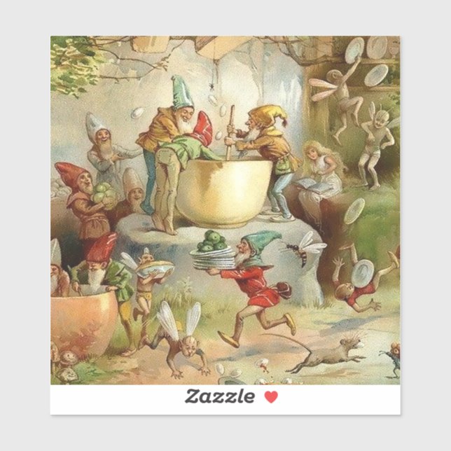 “Victorian Fairies” by E S Hardy Aufkleber (Blatt)