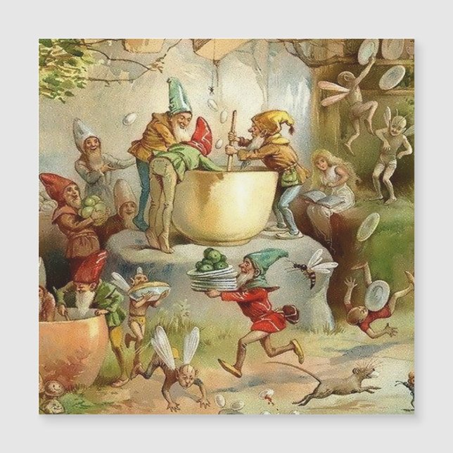 “Victorian Fairies” by E S Hardy Magnetkarte (Vorderseite)