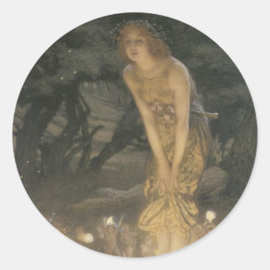 Victorian-Feen-Aufkleber Runder Aufkleber