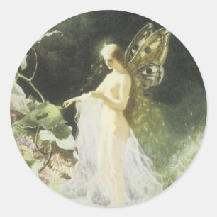 Victorian-Feen-Aufkleber Runder Aufkleber