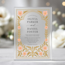 Victorian Floral Art Nouveau Wedding