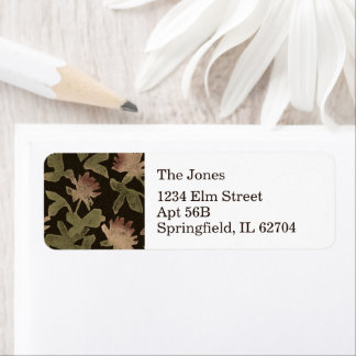 Victorian Floral Return Address Sticker sheet 