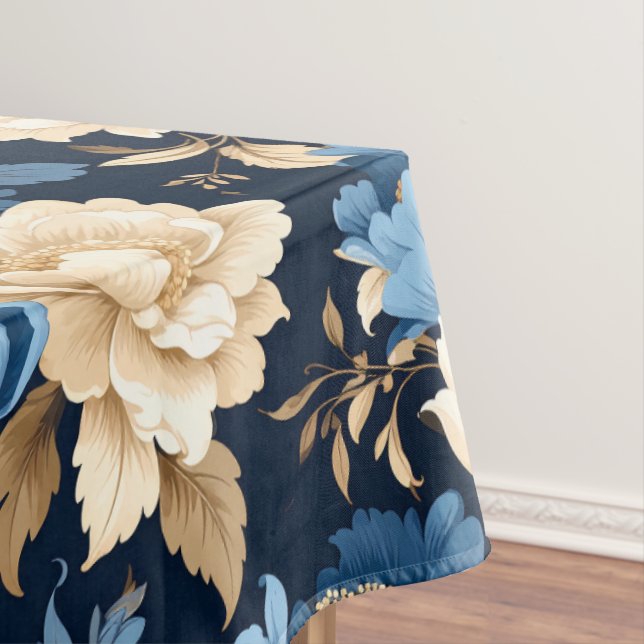 Victorian Flowers Blue Tischdecke