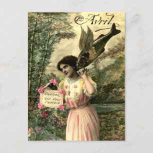 Victorian Flying Fish, Aprilscherz Postkarte