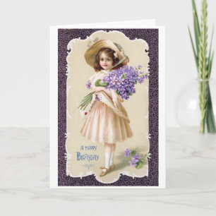 Victorian Happy Birthday Card Karte