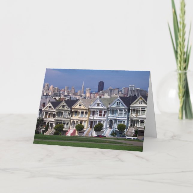 Victorian Houses Greeting Cards Karte (Vorderseite)