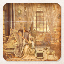 Victorian Lullaby Rechteckiger Pappuntersetzer