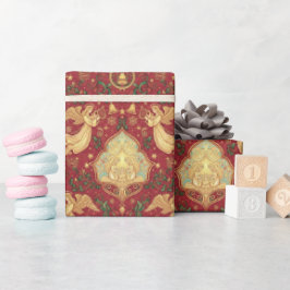 Victorian Nativity Angels Christmas Wrapping Paper Geschenkpapier