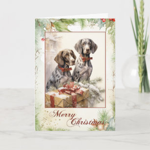 Victorian Pointer Welpen Weihnachten