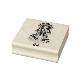 Victorian Porcelain Doll Stamp Gummistempel