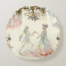 Victorian Skeleton Ballroom  Rundes Kissen