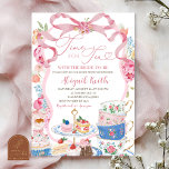 Victorian Spring Floral Bridal Tea Party Shower Einladung<br><div class="desc">Victorian Spring Floral Bridal Tea Party Shower Invitation,  Time For Tea Bridal Shower Invite,  Editable Elegant Bridal Shower</div>