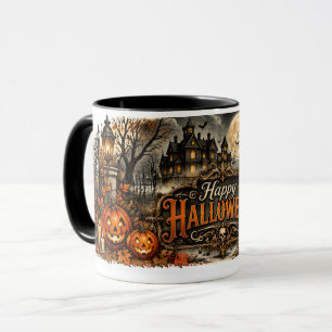 Victorian Spukvilla Halloween-Tasse Tasse
