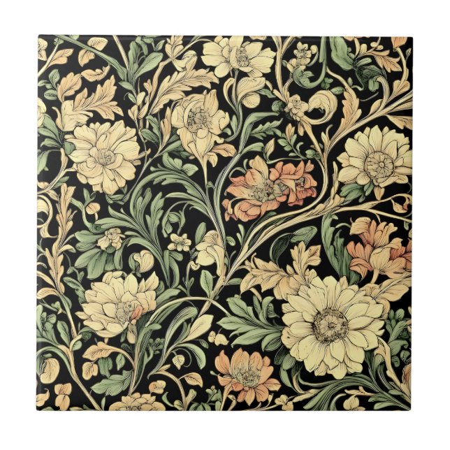 Victorian-style floral pattern  fliese (Vorderseite)