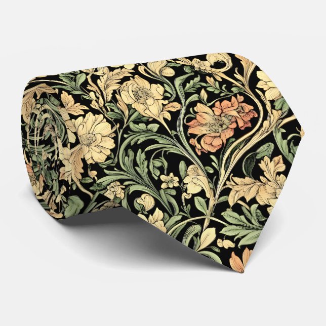 Victorian-style floral pattern  krawatte (Gerollt)