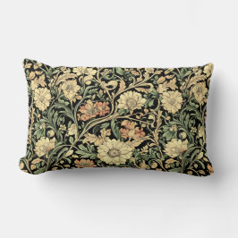 Victorian-style floral pattern  lendenkissen
