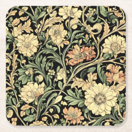 Victorian-style floral pattern  rechteckiger pappuntersetzer