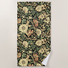 Victorian-style floral pattern strandtuch