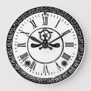 Victorian style wall clock große wanduhr
