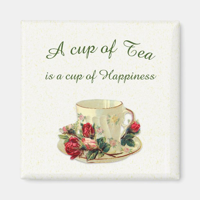 Victorian Tea and Roses Magnet (Vorne)
