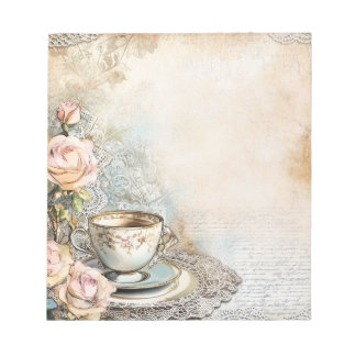Victorian Tea Party notepad Notizblock
