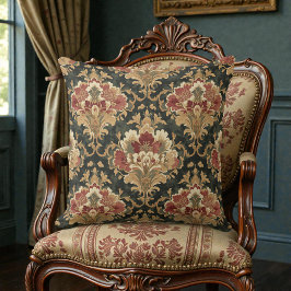 Victorian Vintage Floral Kissen