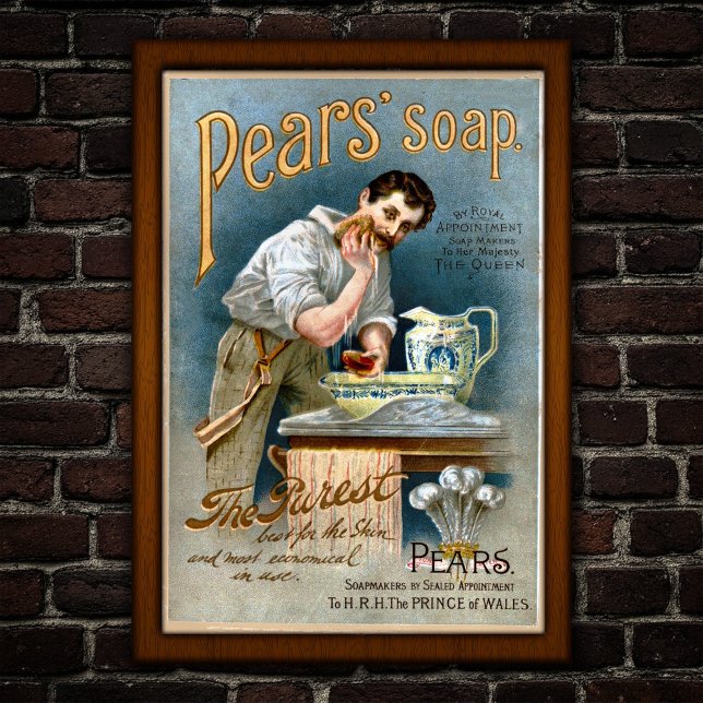 Victorian Vintage Soap Advertising Poster (Von Creator hochgeladen)