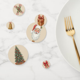 Victorian Watercolor Santa Christmas Collection Konfetti