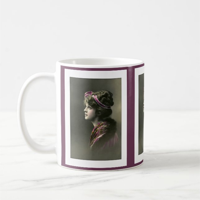 Victorian woman with hopeful expression kaffeetasse (Links)