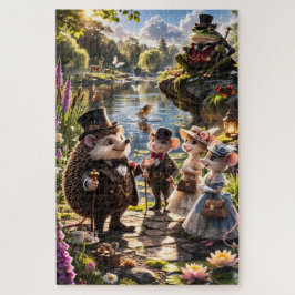 Victorian Woodland animals tea party secret garden Puzzle