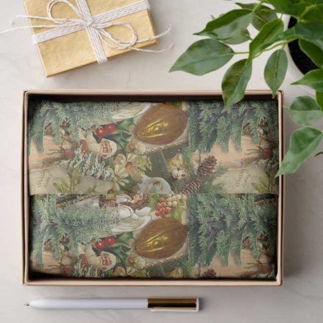 Victorian Yuletide Splendor Seidenpapier (Geschenk)