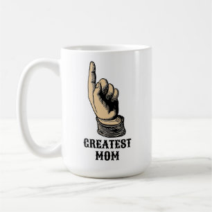 Victorianische Ära Zeigende Hand Manicule Vorlage Kaffeetasse
