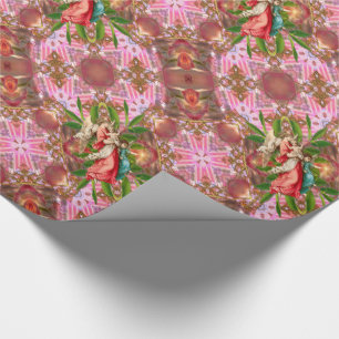 Victorianische Engel Weihnachten Stechpalme Rosa M Geschenkpapier