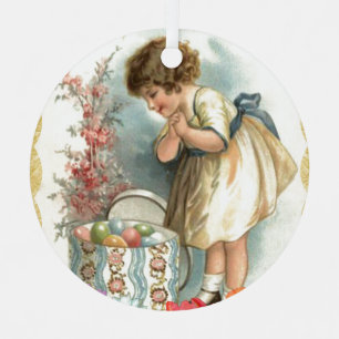victorianische Ostereier Weihnachtsschmuck