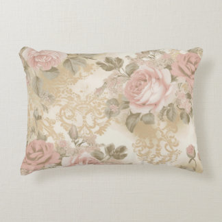 Victorianische Rosen Druck-Wurfkissen Dekokissen