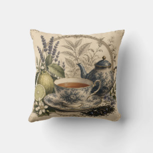 victorianischer Earl Grey-Wurfkissen Kissen