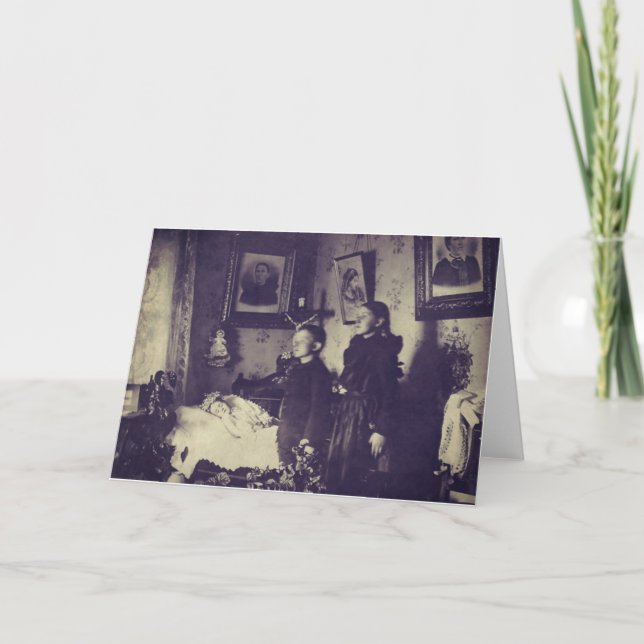 Victorianischer Todesfoto Karte (Vorderseite)