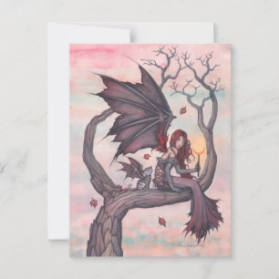 Victorias Baum-Gotischer Herbst-Feengestaltung Postkarte