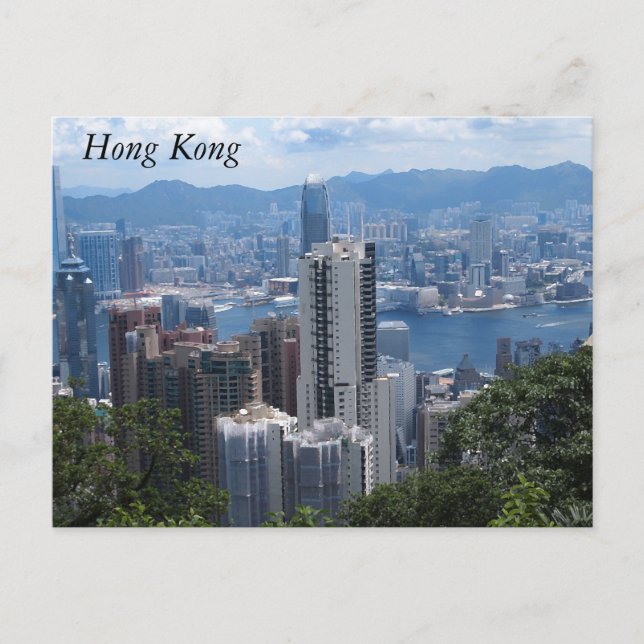 Victoria's Peak in Hong Kong Postcard Postkarte (Vorderseite)