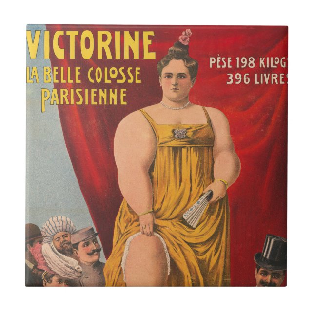 Victorine, die schöne große Pariser Frau Fliese (Vorderseite)