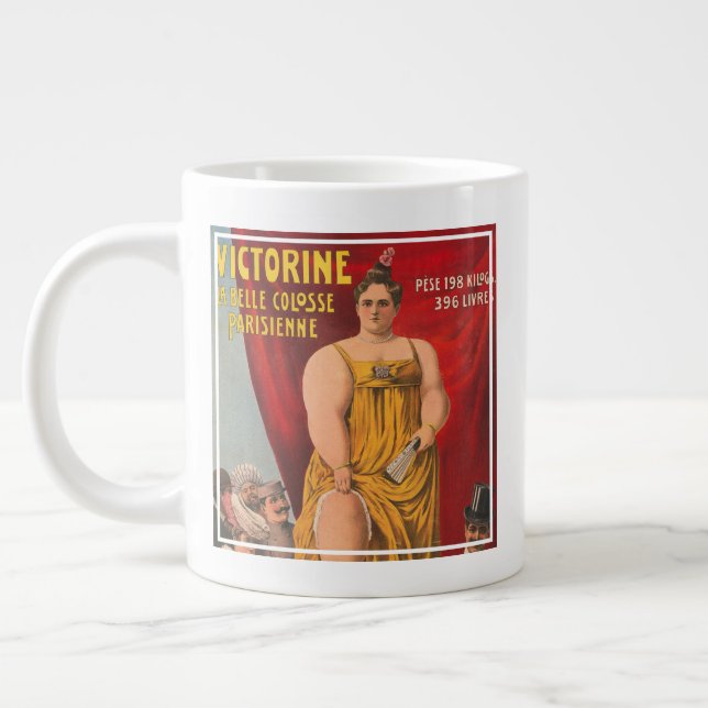 Victorine, die schöne große Pariser Frau Jumbo-Tasse (Links)